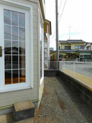 お庭の付いた物件です