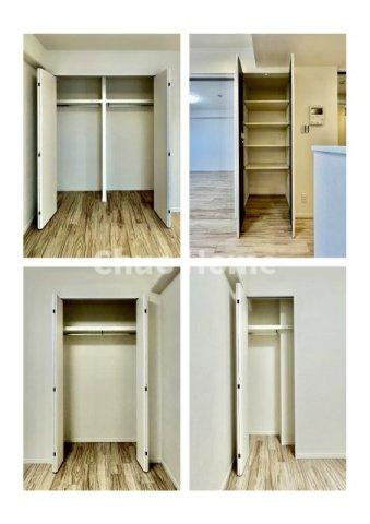 カーサ浅草桜橋の収納|居室にはクローゼットを完備し、自由度の高い家具の配置が叶うシンプルな空間です。お子様の成長と必要になる子供部屋を与えるにはぴったりの間取りですね。