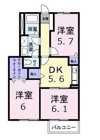 イーストヒルズの間取り