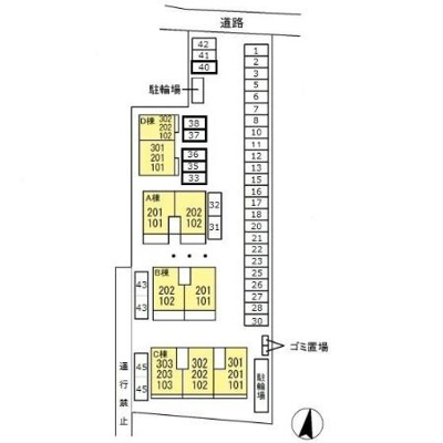 【区画図】 | ルミエール手城　C棟