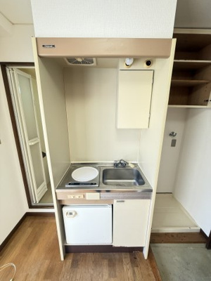 【キッチン】 | ラ・ヴニール大山 | ミニ冷蔵庫付き♪