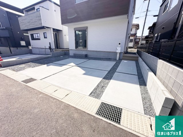 加古郡稲美町中村　第1期　新築一戸建ての駐車場|駐車スペース！散水栓があるので、こまめに愛車を洗えます！