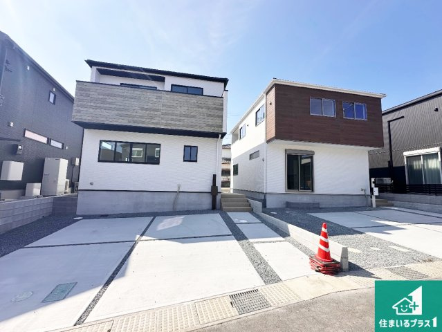 加古郡稲美町中村　第1期　新築一戸建ての外観|お客様に長く安心して住んでいだだける事にこだわった家づくり！住んでからのアフターサービスにもしっかりと取り組んでいます！