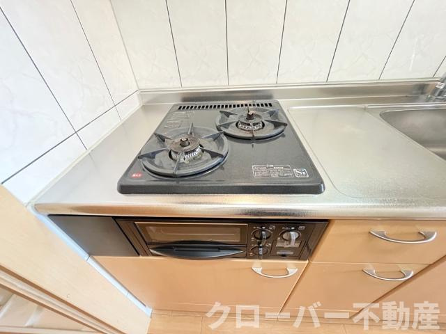 レスポワール善通寺のキッチン|2口ガスコンロ