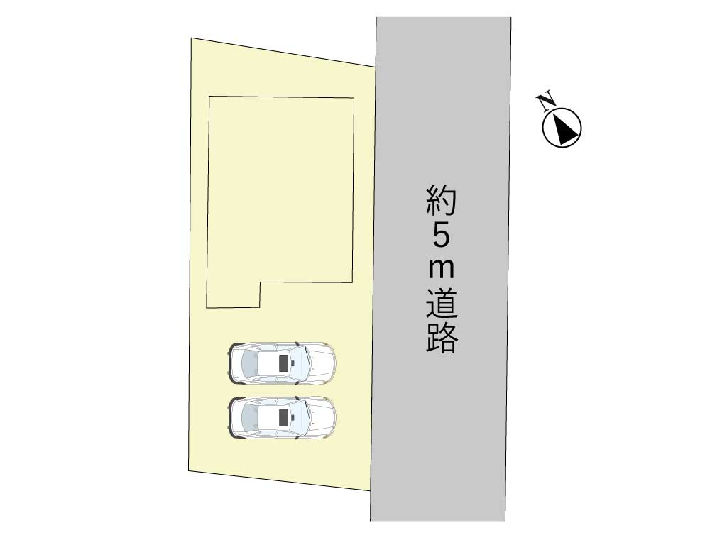 鈴鹿市庄野東1丁目の区画図|駐車スペース2台