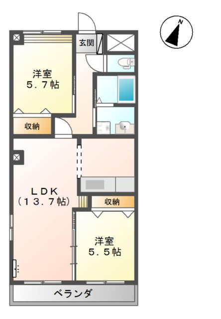 ｍａｉｓｏｎ　ｌａ　ｆｏｎｔａｉｎｅの間取り