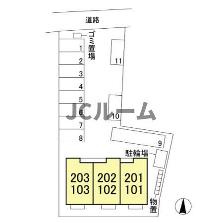 レガーロ潟町の区画図