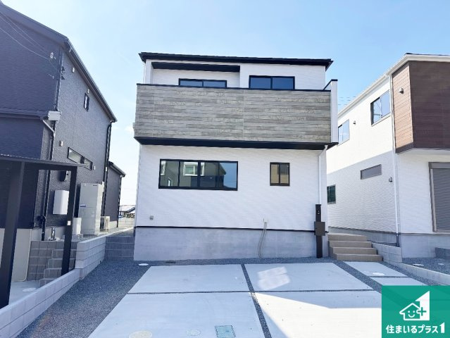 加古郡稲美町中村　第1期　新築一戸建ての外観|安心の10年保証！外観を美しく保ち、雨水で汚れを落とします！気になることがありましたら、お気軽にお問い合わせください！シンプルなトイレは落ち着く空間！お手入れも簡単です！