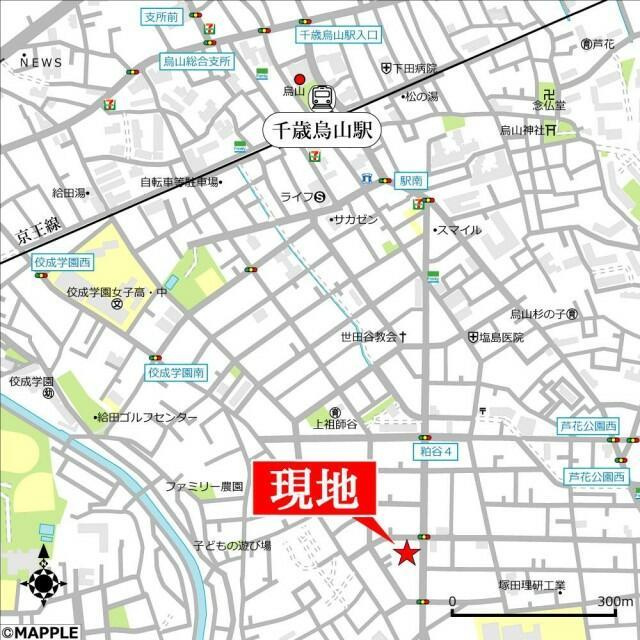 コンチェルト上祖師谷の地図|周辺の地図です