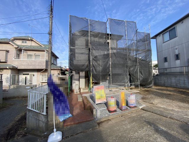 所沢市上安松　リフォーム戸建の前面道路含む現地写真