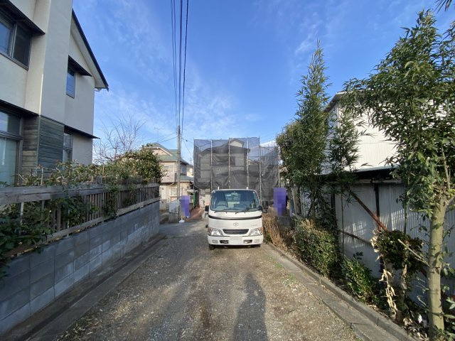 所沢市上安松　リフォーム戸建の前面道路含む現地写真
