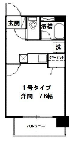 フローラ博多の間取り