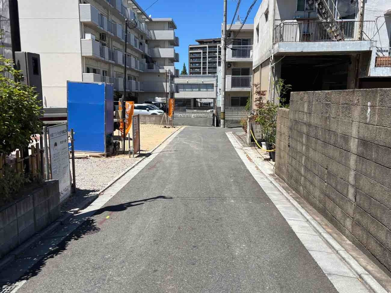 桃園二丁目の前面道路含む現地写真|現地（2026年7月27日）撮影