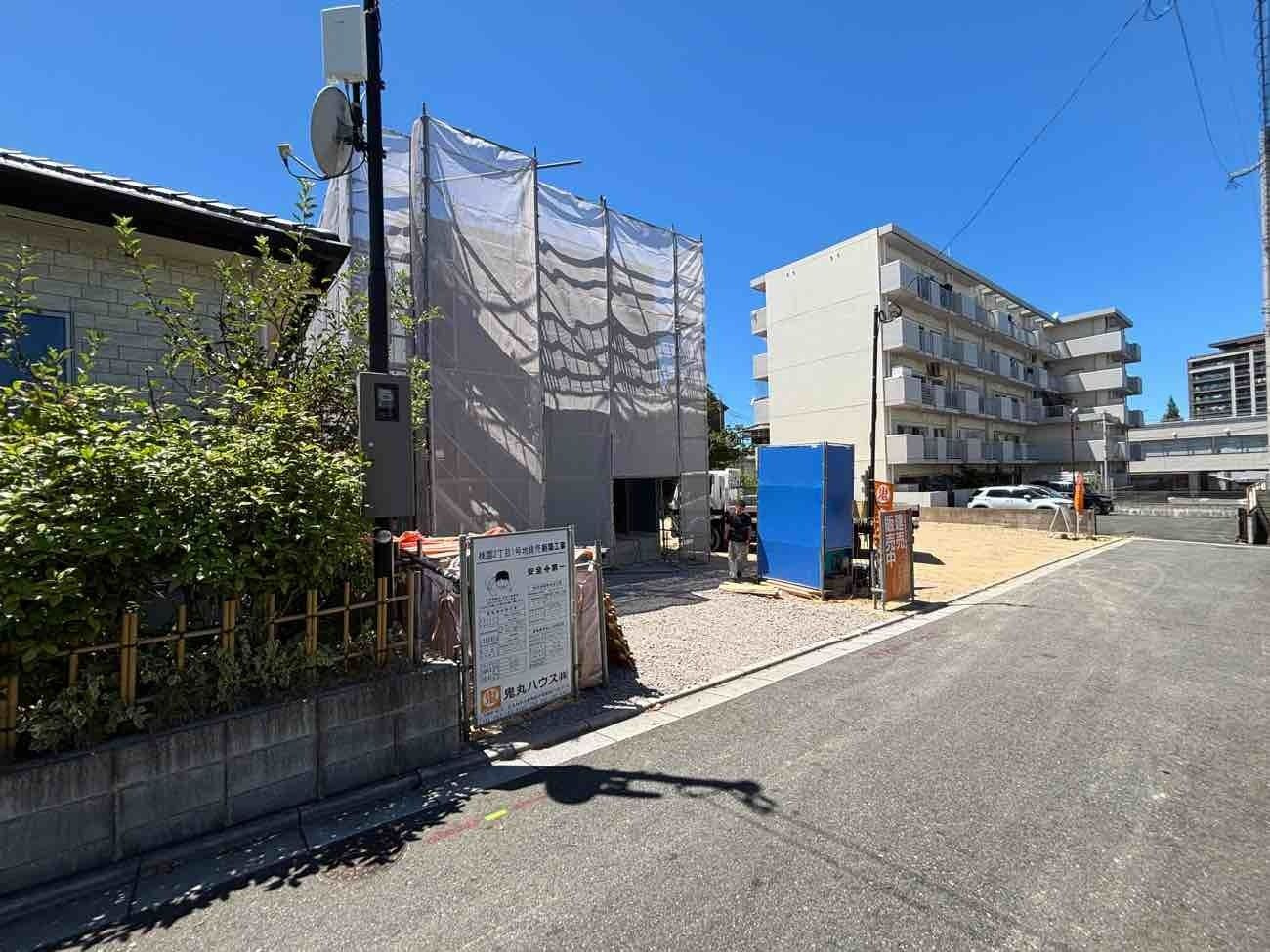 桃園二丁目の前面道路含む現地写真|現地（2026年7月27日）撮影