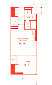 ラフィシア関内の間取り
