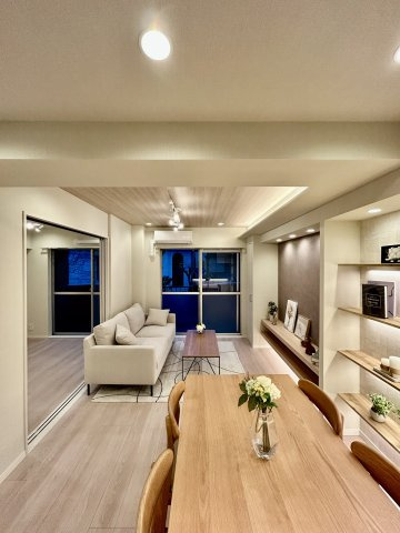 トーア平井マンションの居間・リビング|リビングダイニング