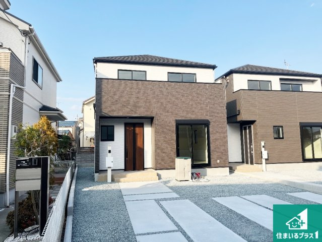 姫路市網干区垣内西町　第1期　新築一戸建ての外観|安心の10年保証！外観を美しく保ち、雨水で汚れを落とします！気になることがありましたら、お気軽にお問い合わせください！