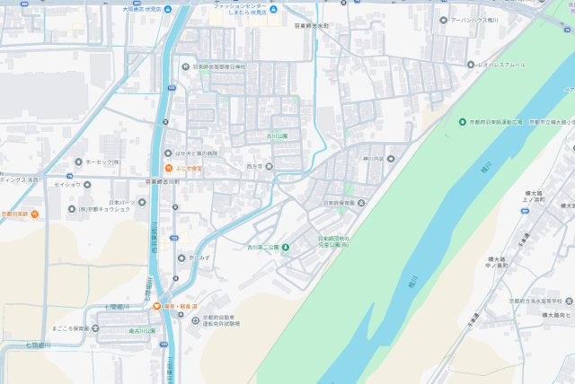 京都市伏見区羽束師古川町　第1期　新築一戸建ての地図