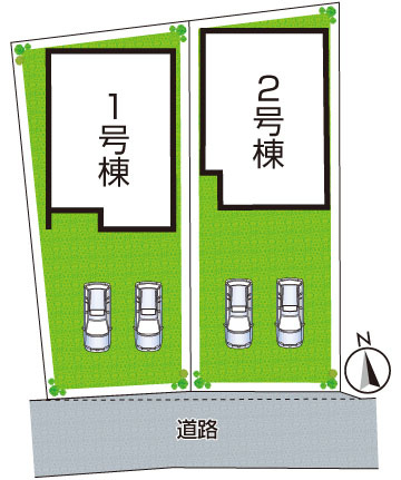 姫路市網干区垣内西町　第1期　新築一戸建ての区画図|全2区画