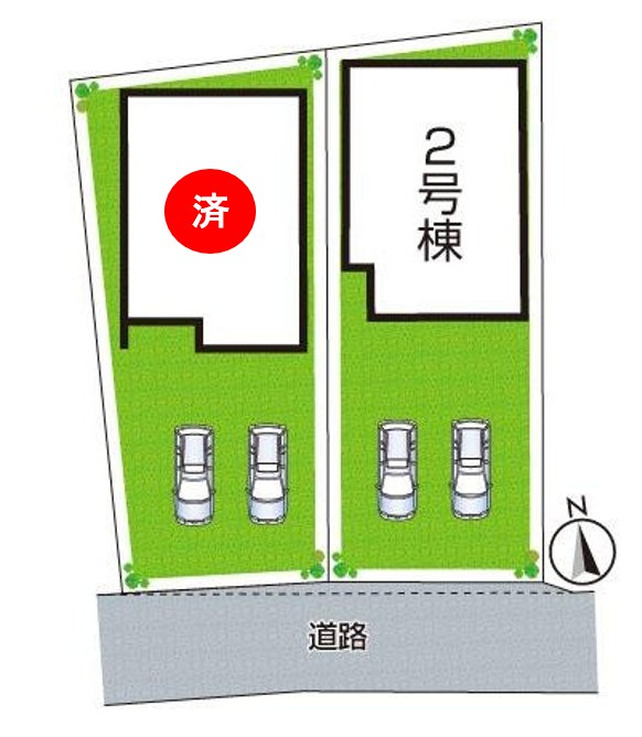 姫路市網干区垣内西町　第1期　新築一戸建ての区画図|全2区画