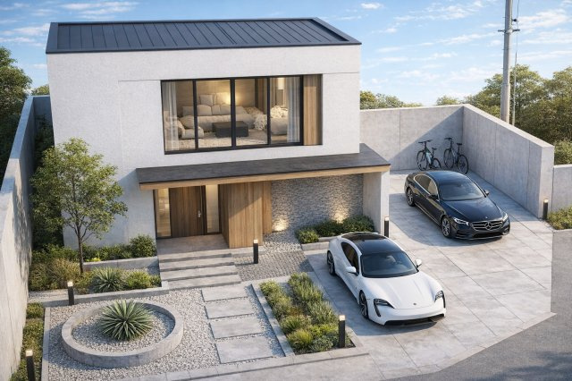 東松山市大字東平　土地の外観パース|ゆとりある設計が可能です！