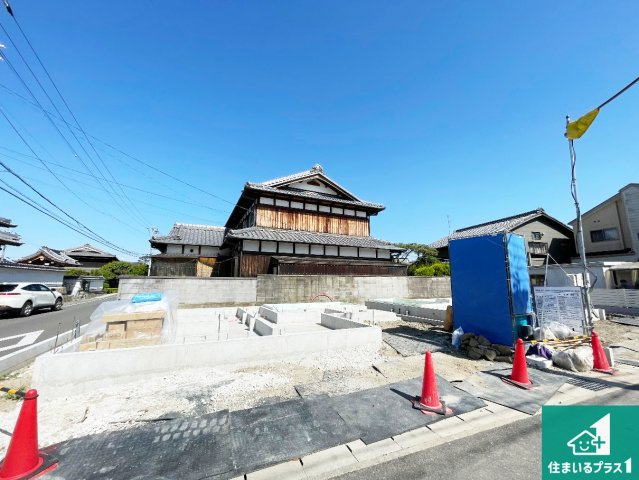 京都市伏見区羽束師古川町　第1期　新築一戸建ての外観|現在の進捗状況です！順調に作業進行中、完成が待ち遠しいです！詳細の間取り等、お気軽にお問い合わせください！