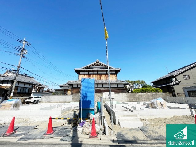 京都市伏見区羽束師古川町　第1期　新築一戸建ての外観|現在建築中！落ち着いた街並みで新生活を始めることが出来そう！周辺の物件も併せてご紹介させて頂きます！