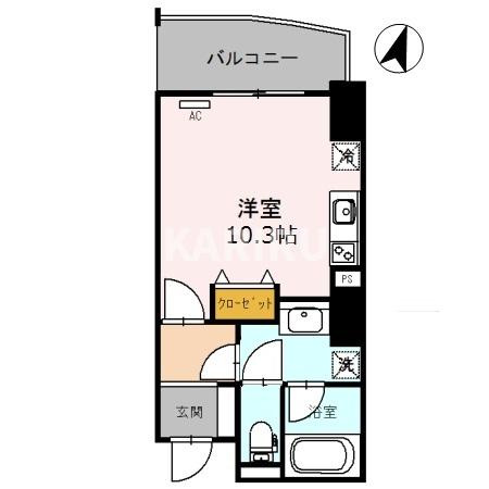 エトワール北新地の間取り