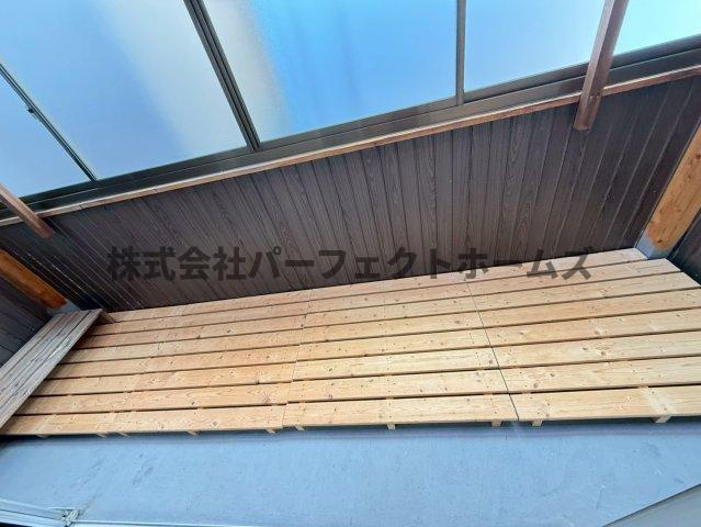 対馬江西町戸建　賃貸のバルコニー|広々としたバルコニーです