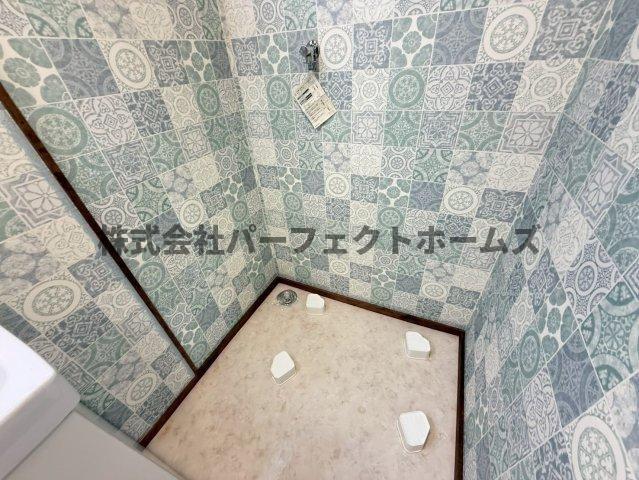 対馬江西町戸建　賃貸の設備|洗濯機置場です