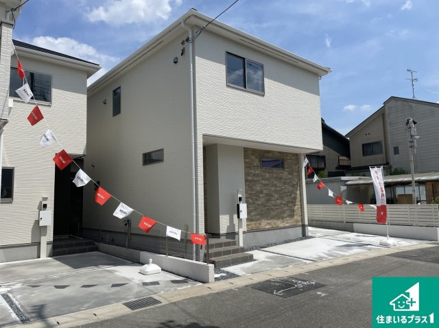 ★京都市伏見区羽束師古川町　第1期　新築一戸建ての外観|安心の10年保証！外観を美しく保ち、雨水で汚れを落とします！気になることがありましたら、お気軽にお問い合わせください！