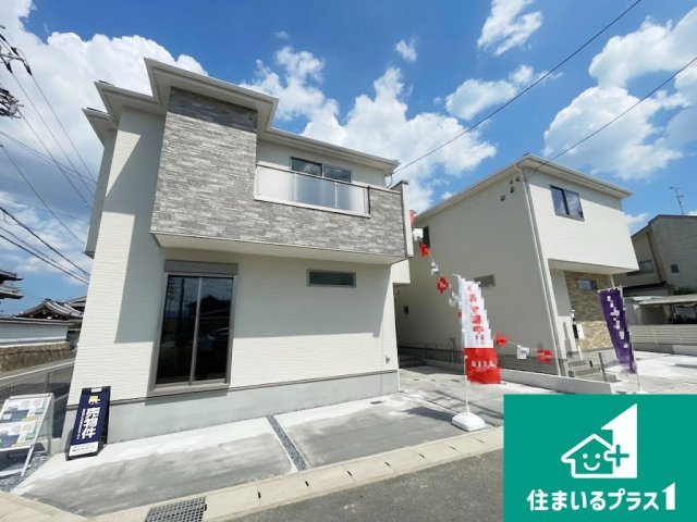 京都市伏見区羽束師古川町　第1期　新築一戸建ての外観|お客様に長く安心して住んでいだだける事にこだわった家づくり！住んでからのアフターサービスにもしっかりと取り組んでいます！