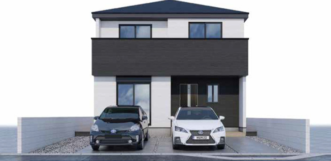 【外観パース】 | 姫路市飾磨区英賀２期（全1）1号棟