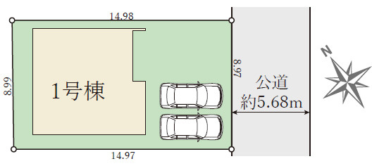 【区画図】 | 姫路市飾磨区英賀２期（全1）1号棟 | 1号棟