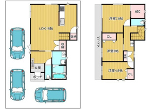 【間取り】 | 上尾市東町３丁目　中古戸建