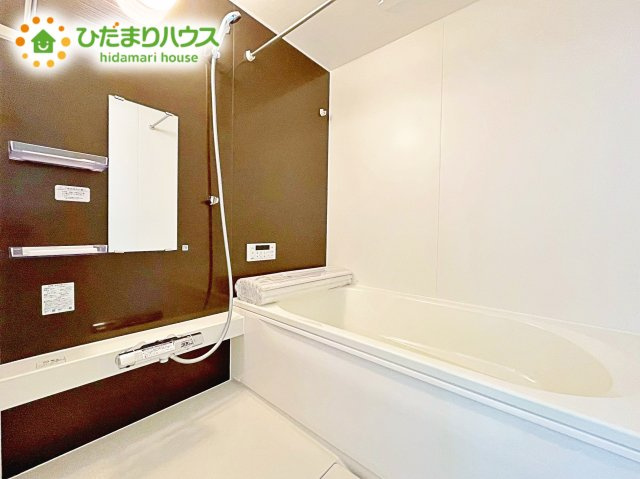 【浴室】 | 水戸市見和1期　新築戸建 | 今日も１日お疲れでした。広いお風呂で疲れを癒してください。