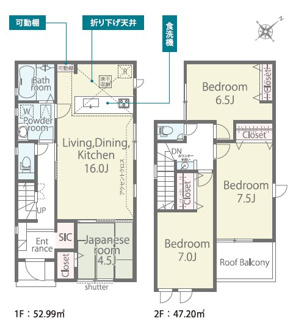 【間取り】 | リナージュ野洲市吉地　新築戸建