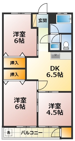上水ハイツの間取り