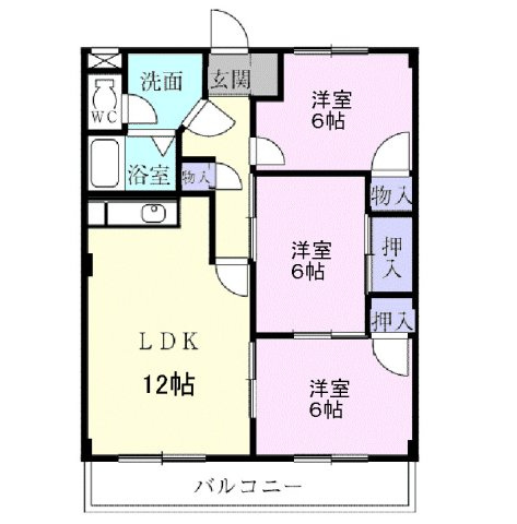 プレステージ三日市の間取り