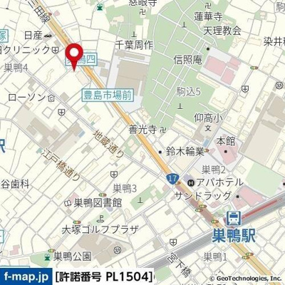 【地図】 | ロイヤルアメニティー巣鴨 |  