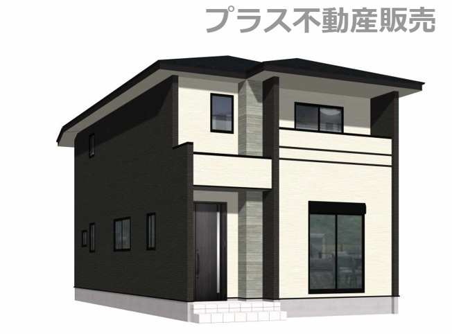 【外観】 | 福岡市東区美和台3丁目2期　1号棟（全2棟）【仲介手数料無料・0円】 | 現地写真。プラス不動産販売なら、現場の全ての棟をまとめてご見学頂けます。