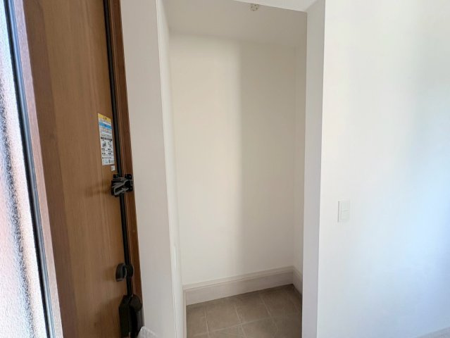 【商談中】新築戸建　各務原市那加織田町2期　全1区画分譲の収納|玄関横収納です。