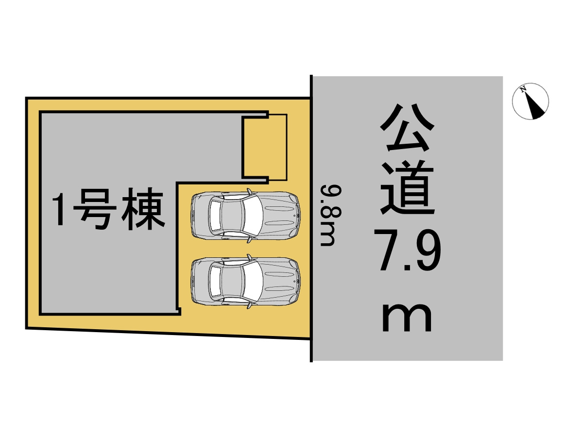 【商談中】新築戸建　各務原市那加織田町2期　全1区画分譲の区画図|■区画図
■YAMADA電機の　ヤマダ不動産　株式会社リライフ　
いつでもお問合わせ下さい。