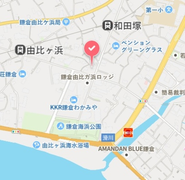 ヴィラ由比ガ浜の地図