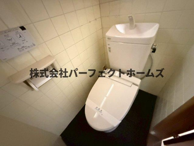 出口5丁目戸建　賃貸のトイレ|清潔感のあるトイレです