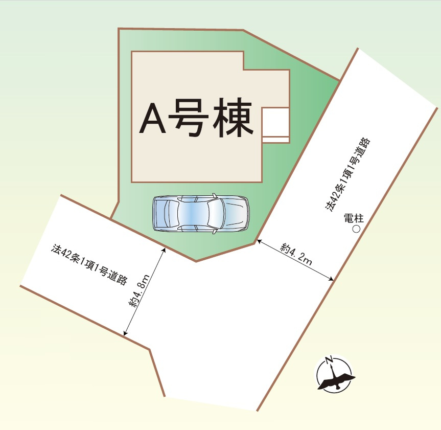 明石市二見町西二見（全1棟）A号棟の区画図|A号棟です。