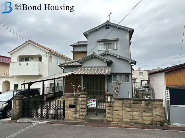 「生活施設充実」「6DK」魚住町西岡　築46年の前面道路含む現地写真