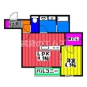 【間取り】 | メゾンクラッセ竹下南の間取り