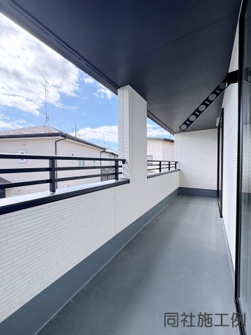 新築戸建・新築建売　郡山市富田町字前川原　富田小・富田中のバルコニー|同社施工例