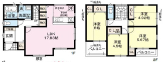 【間取り】 | 新築戸建　神戸市垂水区南多聞台